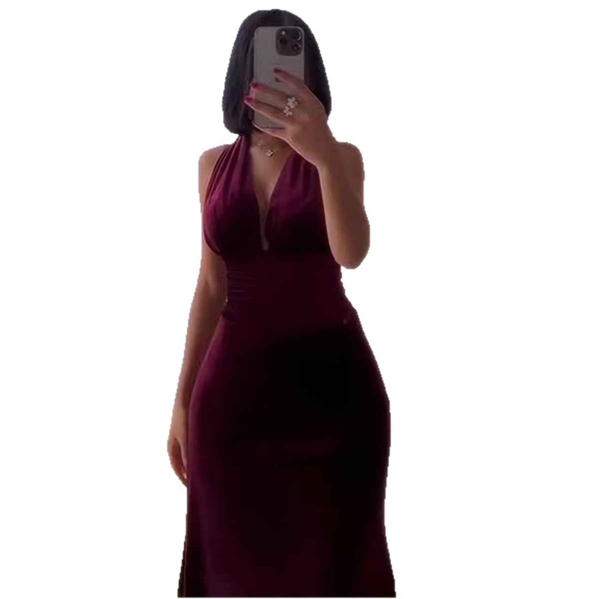 BacklessNew Style Sleeveless Women's Fitted Sexy Dress Irregular Spring
