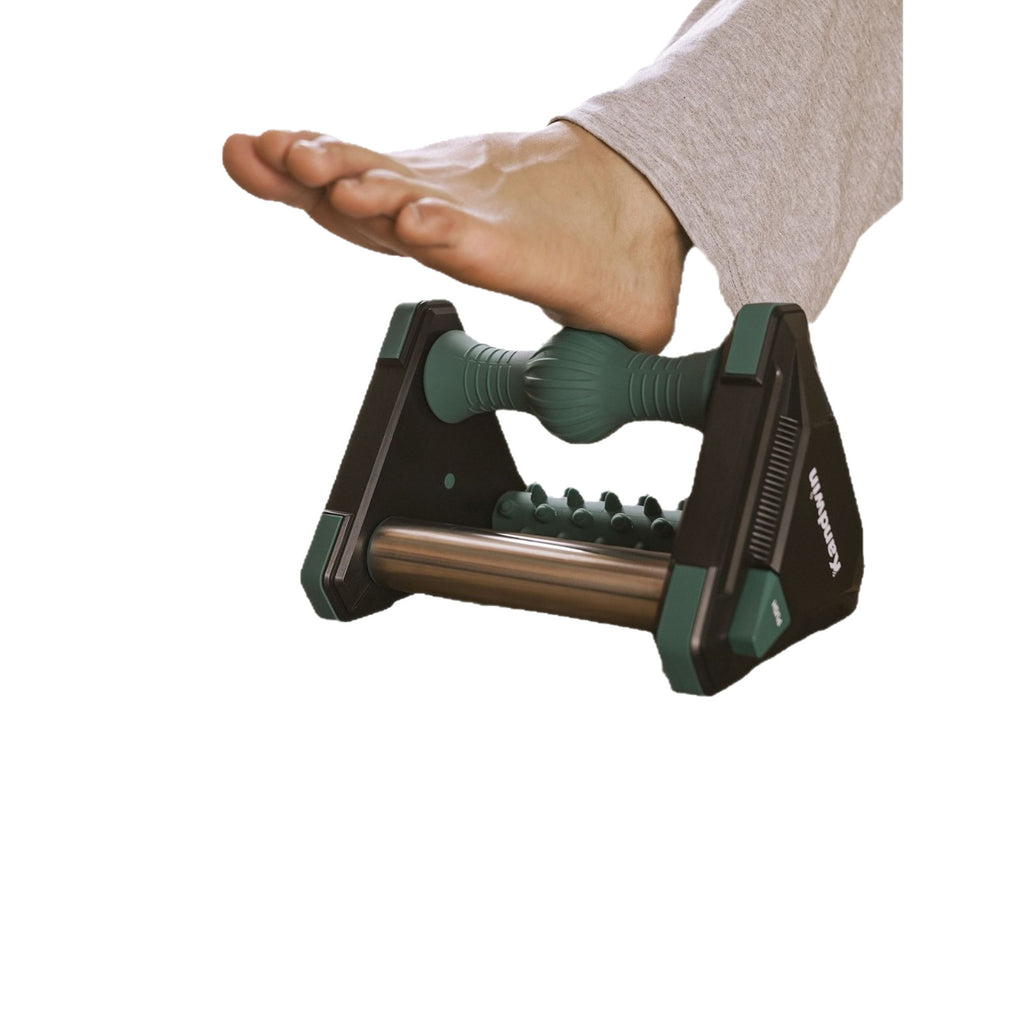 Foot massager with ice compress to relieve plantar fascia and foot pain Three in one massage for foot and heel pain