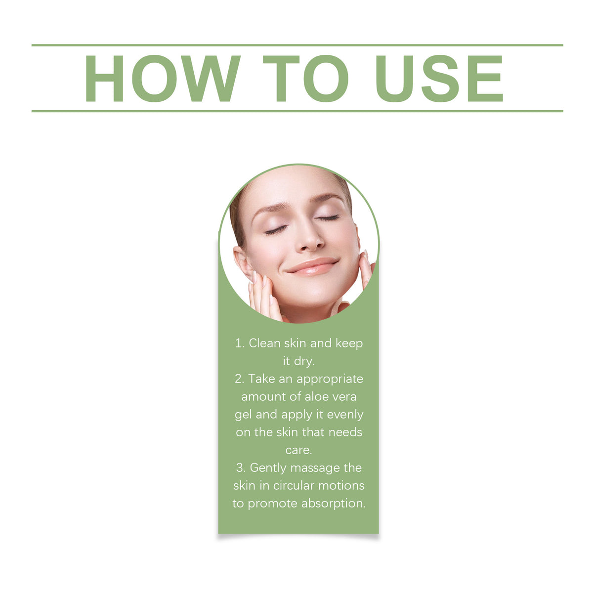 OceAura Aloe Vera Moisturizing Gel Gently Nourishes Facial Skin, Moisturizing And Refreshing Aloe Vera Gel