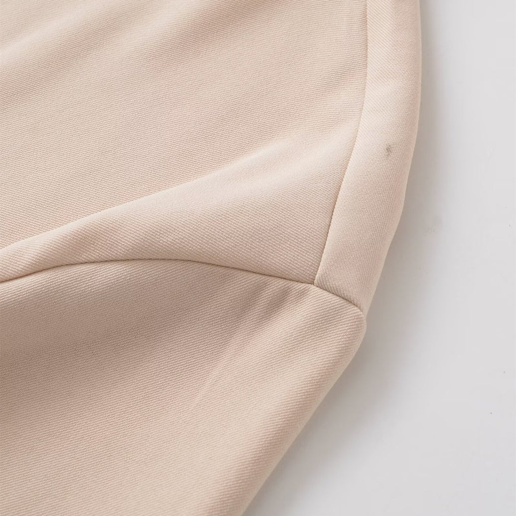 French design pleated flute dress