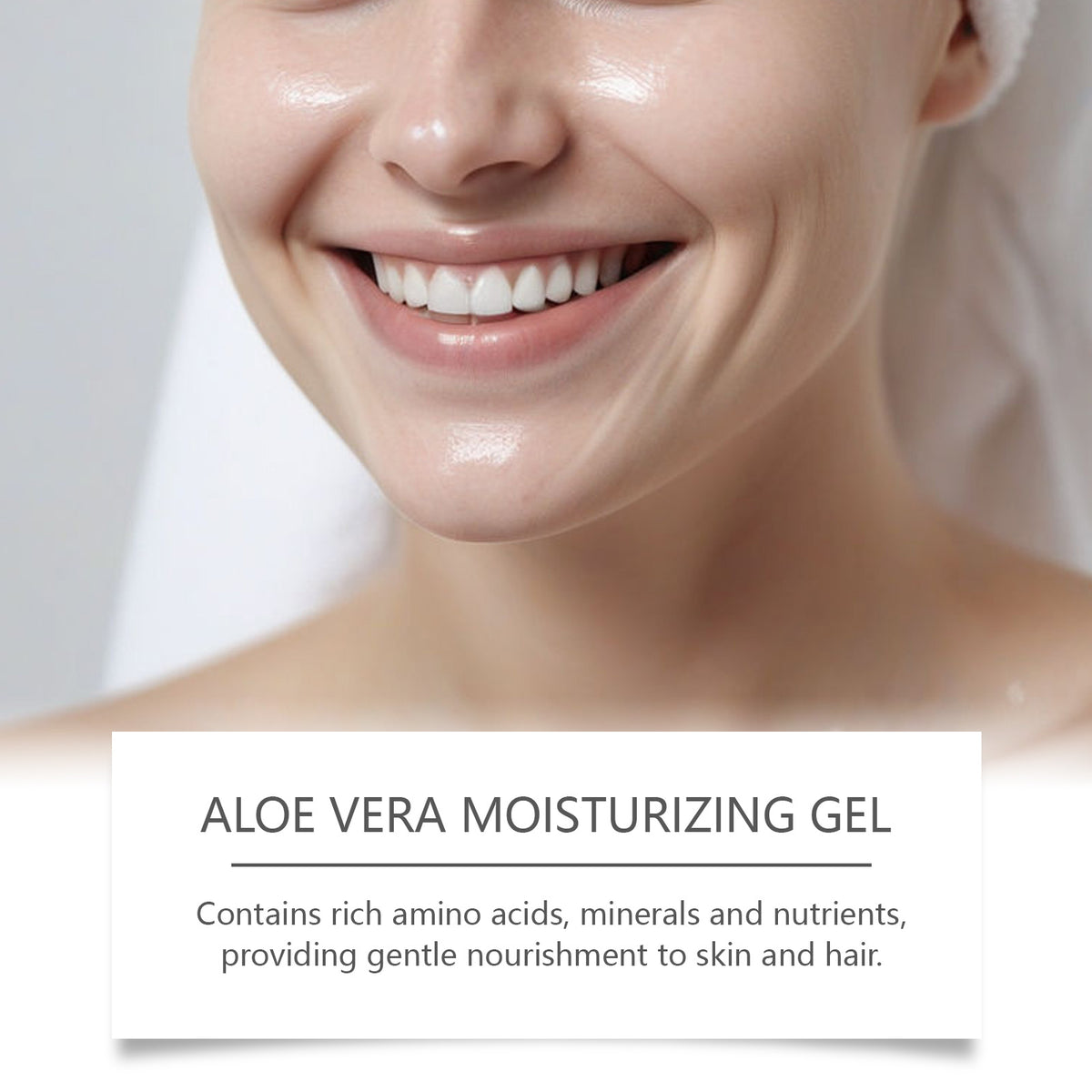 OceAura Aloe Vera Moisturizing Gel Gently Nourishes Facial Skin, Moisturizing And Refreshing Aloe Vera Gel
