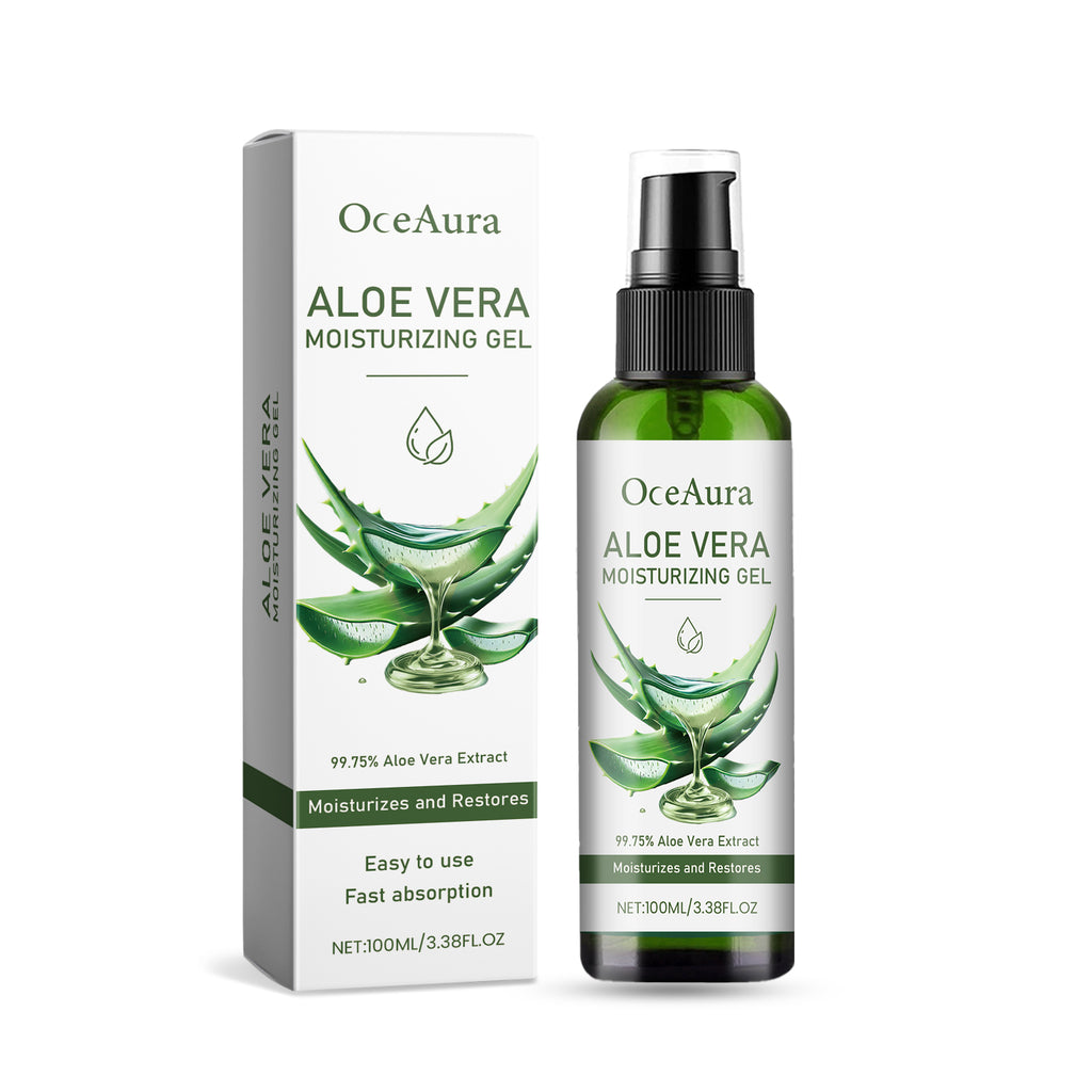 OceAura Aloe Vera Moisturizing Gel Gently Nourishes Facial Skin, Moisturizing And Refreshing Aloe Vera Gel