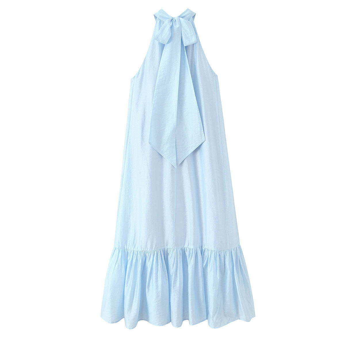Neck hanging textured dress