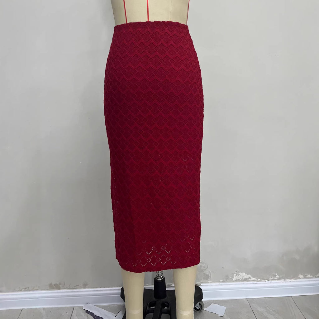 Long slit skirt for women