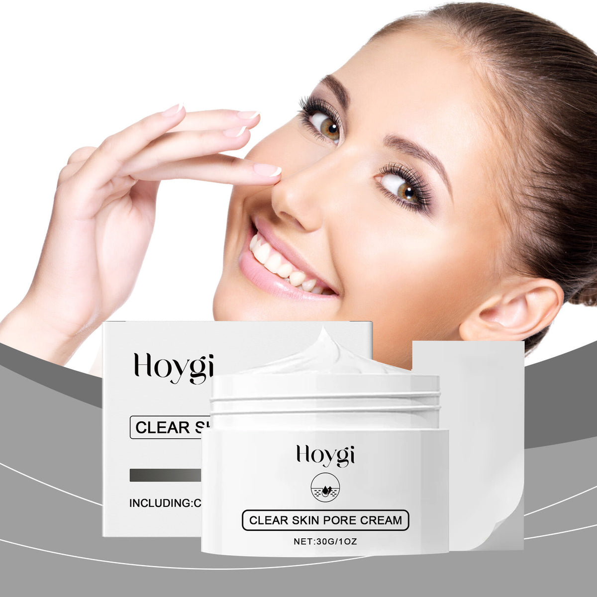 Hoygi Blackhead Nose Mask Set Gently Cleanses Blackheads Without Tight, Delicate Pores And Moisturizing Nose Mask