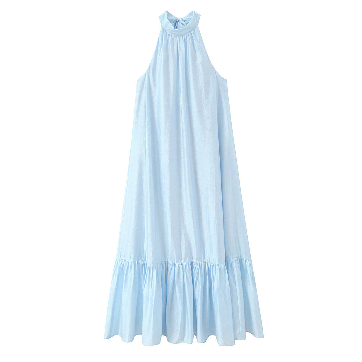 Neck hanging textured dress